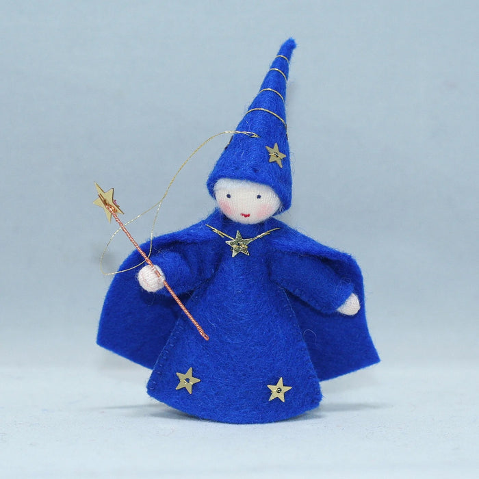 Night Sky Wizard - Miniature Hanging felt doll - Ambrosius Flower Fairies