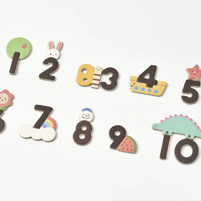 Magnetic Number Play Set - Fridge Number Magnets - Oioiooi