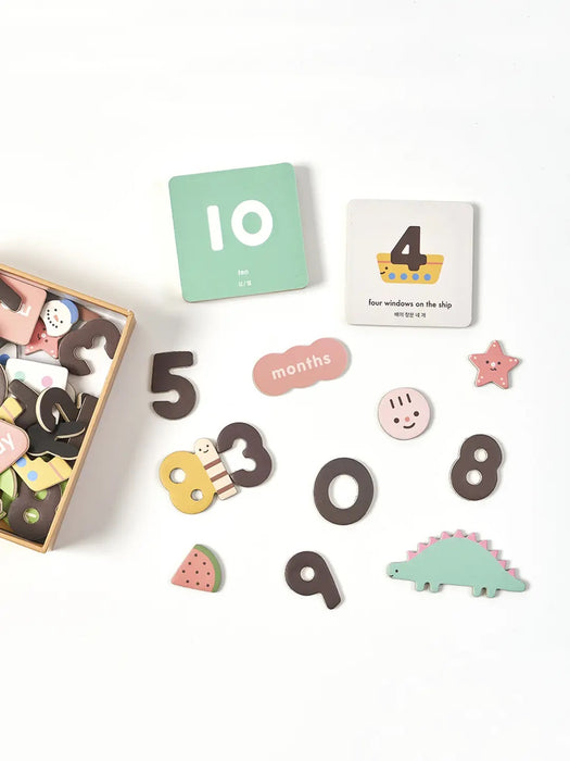Magnetic Number Play Set - Fridge Number Magnets - Oioiooi