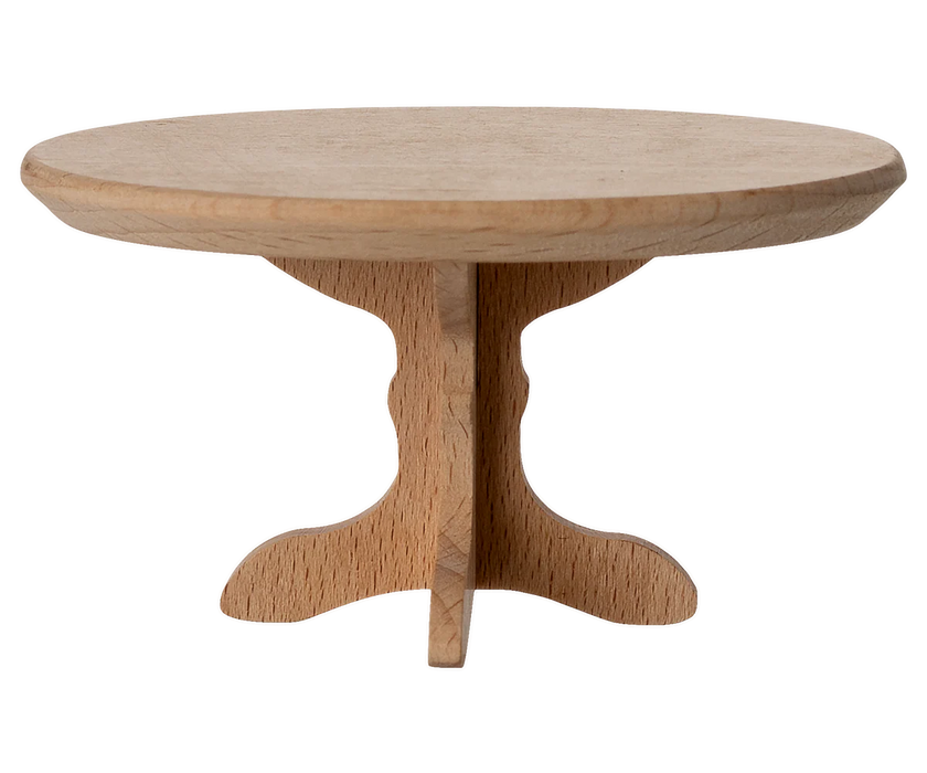 Oval Coffee Table - Natural Wood - Mouse Size - Maileg