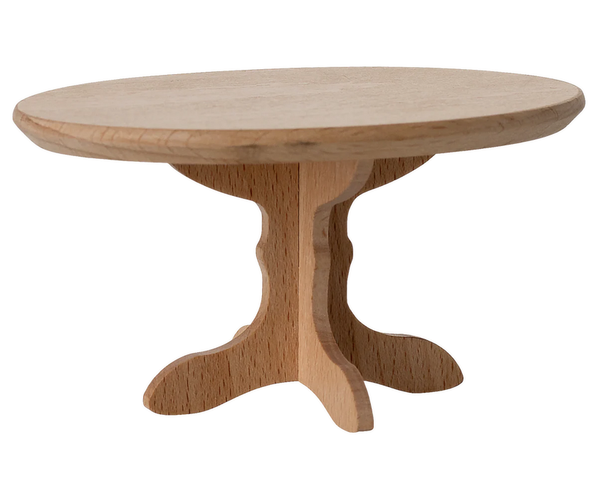 Oval Dinning Table - Natural Wood - Mouse Size - Maileg