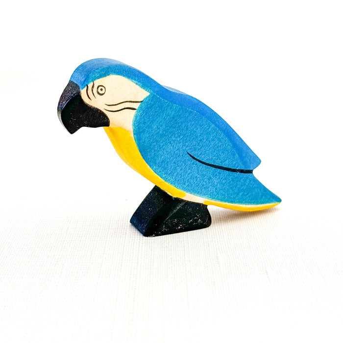 Parrot blue - Hand Painted Wooden Animal - HolzWald