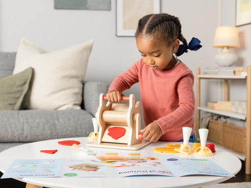 Play Dough Roller and Pasta Making Kit - Fine Motor & Early Math Learning Activity