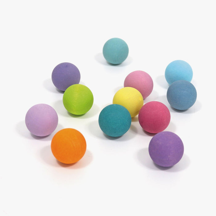 Pastel Small Wooden Balls  - Grimm's
