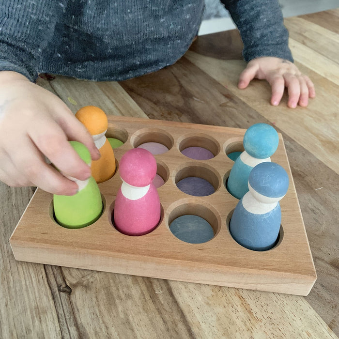Pastel Sorting Board - Ball or Grimms Friend Stand  - Grimm's