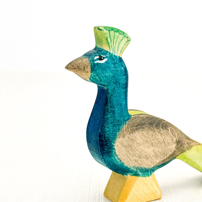 Peacock - Hand Painted Wooden Animal - HolzWald