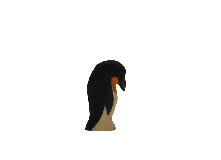 Penguin head down - Hand Painted Wooden Animal - HolzWald