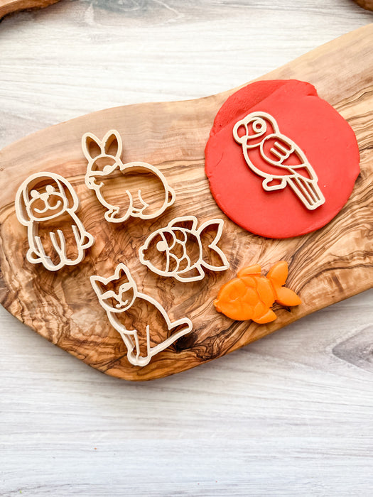 Pets - Animals Play Dough Cutters - Plant Based Plastic - Eco Cutters
