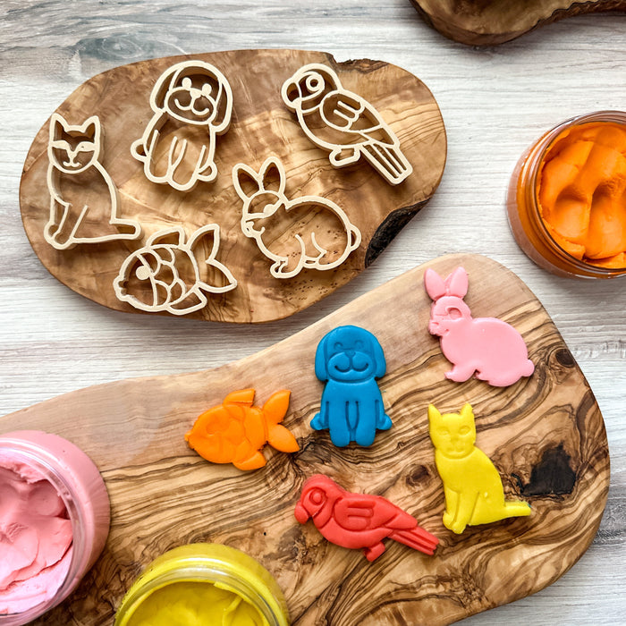 Pets - Animals Play Dough Cutters - Plant Based Plastic - Eco Cutters