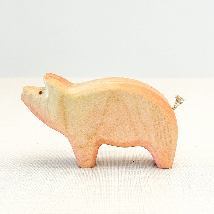 Pig - Hand Painted Wooden Animal - HolzWald