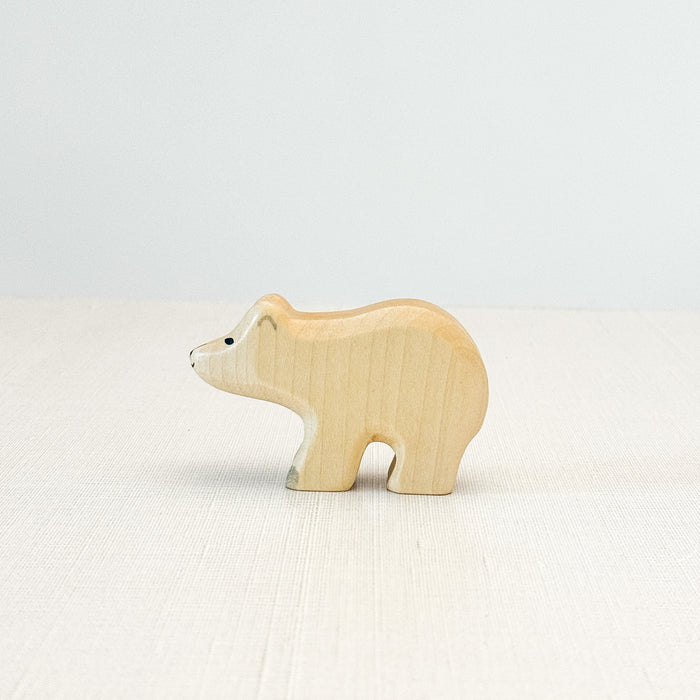 Polar bear small (middle size) - Hand Painted Wooden Animal - HolzWald