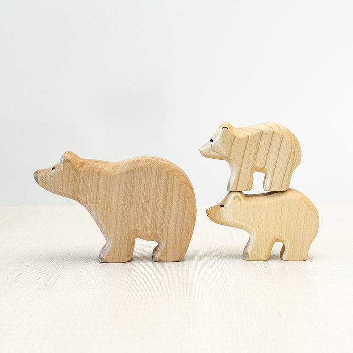 Polar Bear Small (Smallest) - Hand Painted Wooden Animal - HolzWald