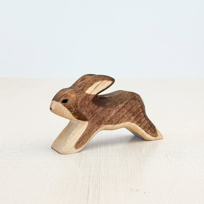 Rabbit Running  - Hand Painted Wooden Animal - HolzWald