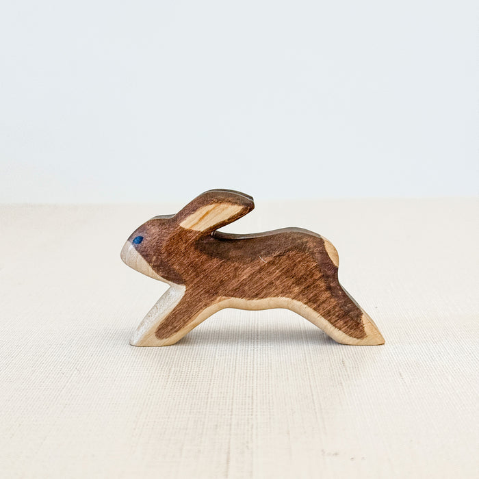 Rabbit Running  - Hand Painted Wooden Animal - HolzWald