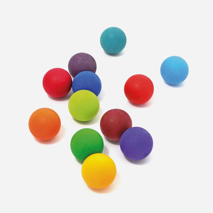 Rainbow Small Wooden Balls  - Grimm's