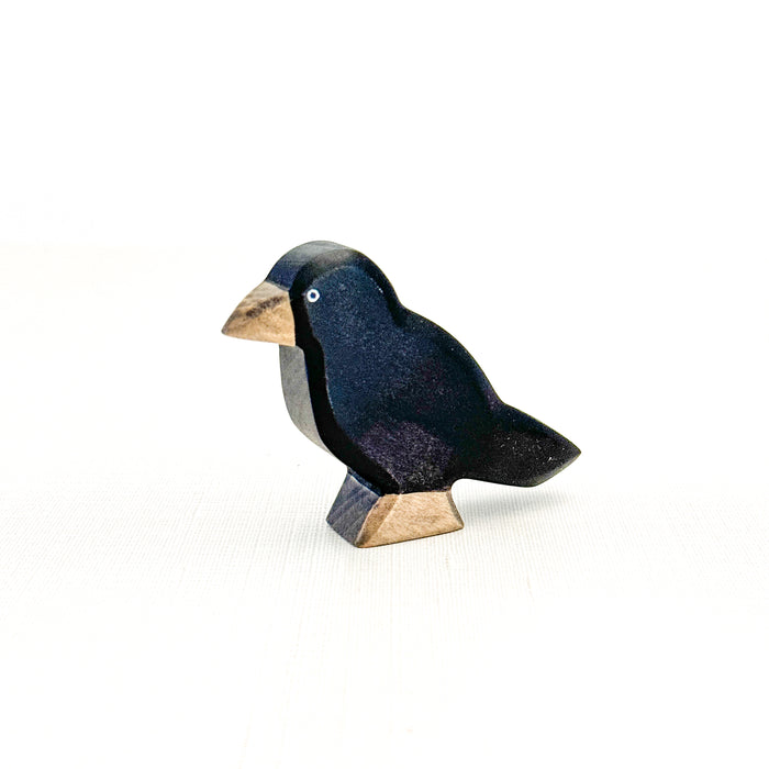Raven - Hand Painted Wooden Animal - HolzWald