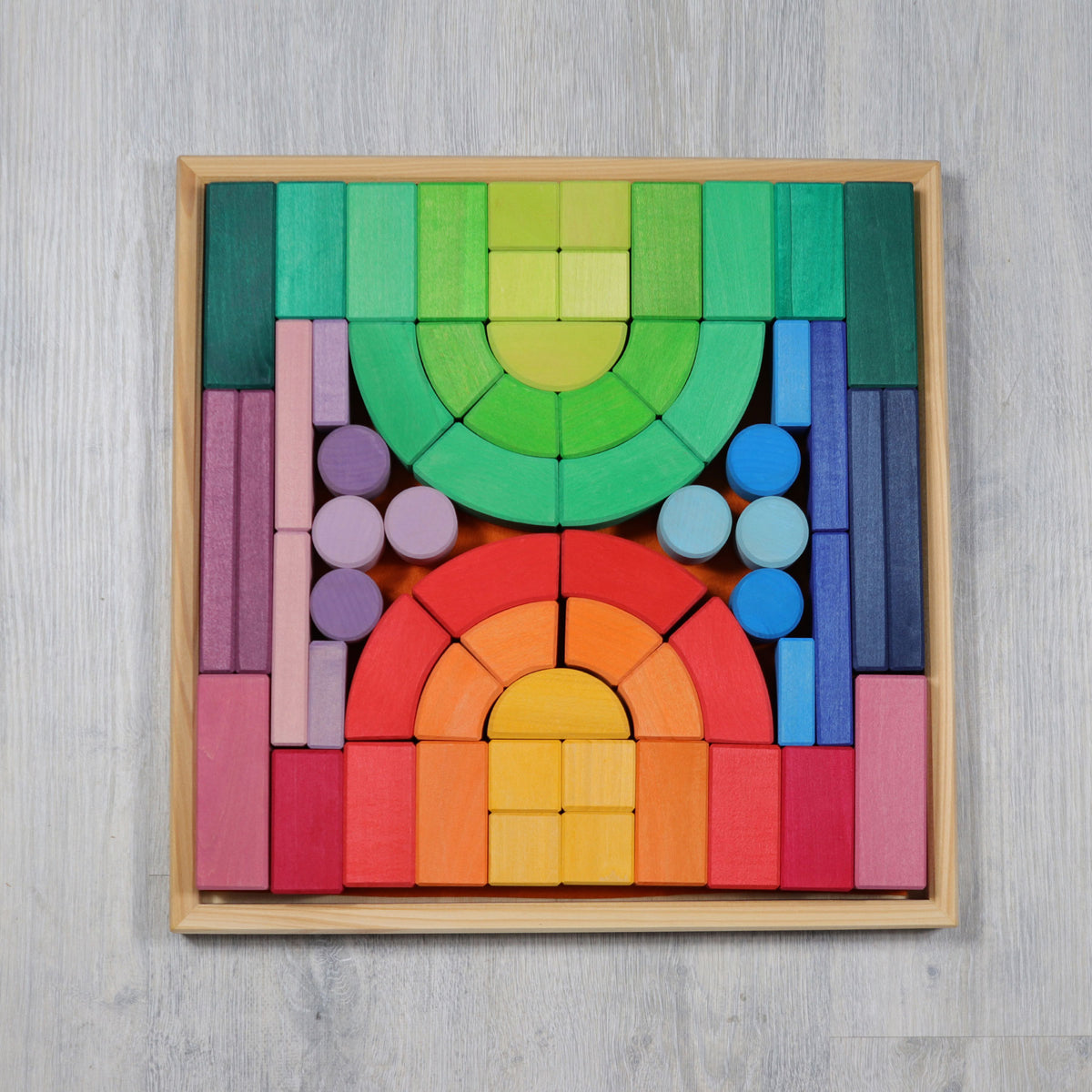 Romanesque Building Block Set - Wooden Architecture Block Set - Grimm ...