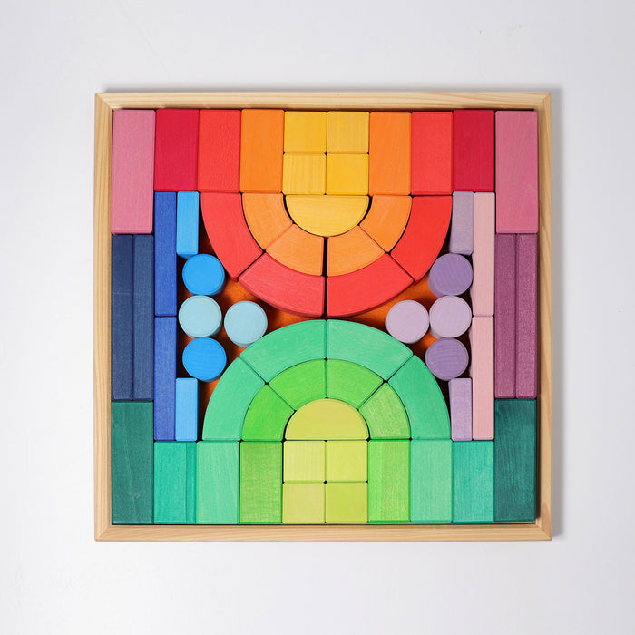 Romanesque Building Block Set - Wooden Architecture Block Set - Grimm's Wooden Toys