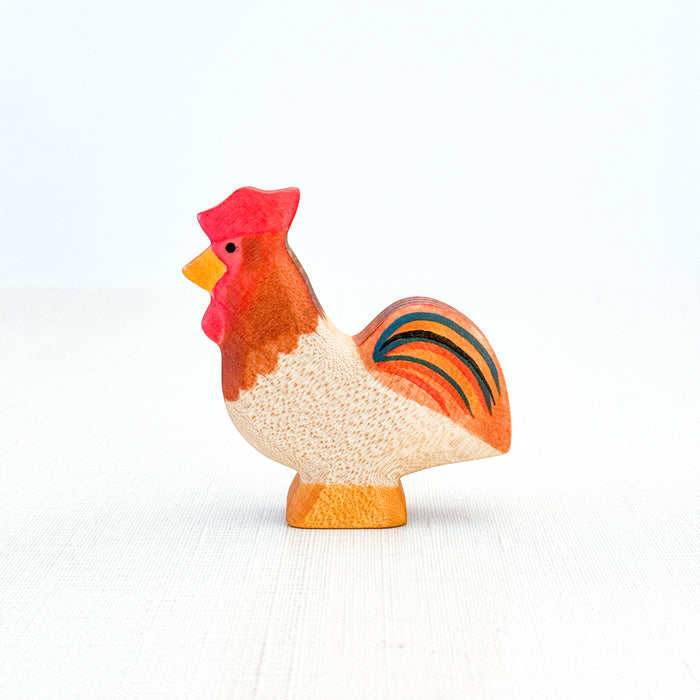 Rooster - Hand Painted Wooden Animal - HolzWald