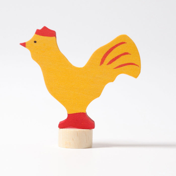Rooster Figure - For Birthday Ring or Celebration Ring - Grimm's Wooden Toys