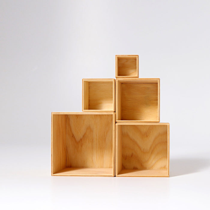 Set of Boxes Natural - Grimm's Wooden Toys