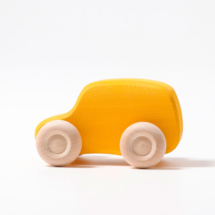 Six Bright Colored Wooden Cars - Set of 6 - Grimm's