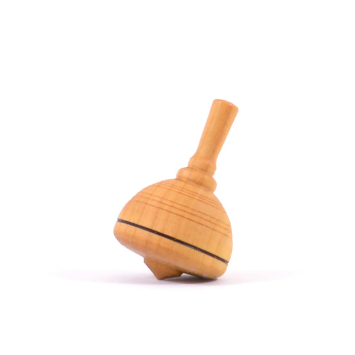 Small Classic Natural Wood Spinning Top - Mader