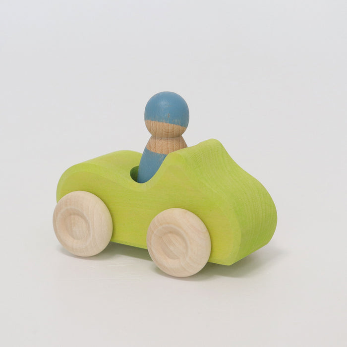 Small Convertible Green - Wooden Car  - Grimm's