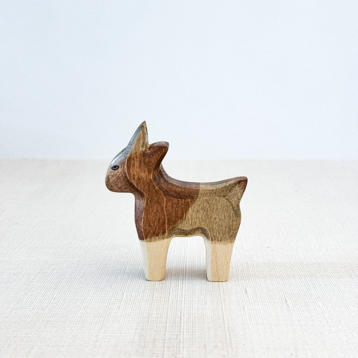 Warwick miniatures ミニチュア　動物　ピノキオ　アンティーク Goat small - Hand Painted Wooden Animal - HolzWald — Oak & Ever