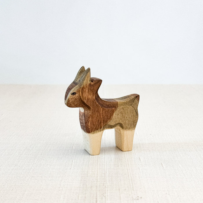 Goat small - Hand Painted Wooden Animal - HolzWald