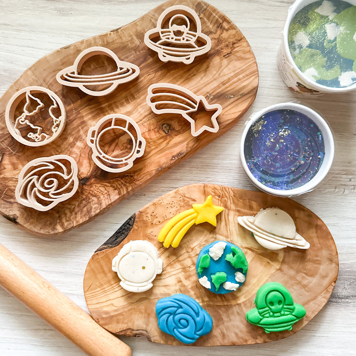 Outer Space -Mini Dough Cutters - Plant Based Plastic - Eco Cutters