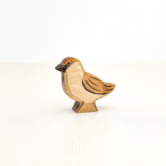 Sparrow - Hand Painted Wooden Animal - HolzWald