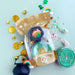 Lucky Charm scented dough, Pot for gold, gold coins, gold nuggets, rainbow, shamrock, leprechaun hat, St. Paddy's clay fimo sprinkle mix, and lucky charm clay fimo mixes