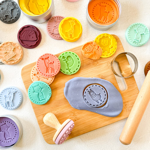 Playdough Stampers Space Playdough Stamps Set of 8 Stamps Christmas Gift  Stem Toy Playdough Tools Wooden Toys Stocking Stuffer 