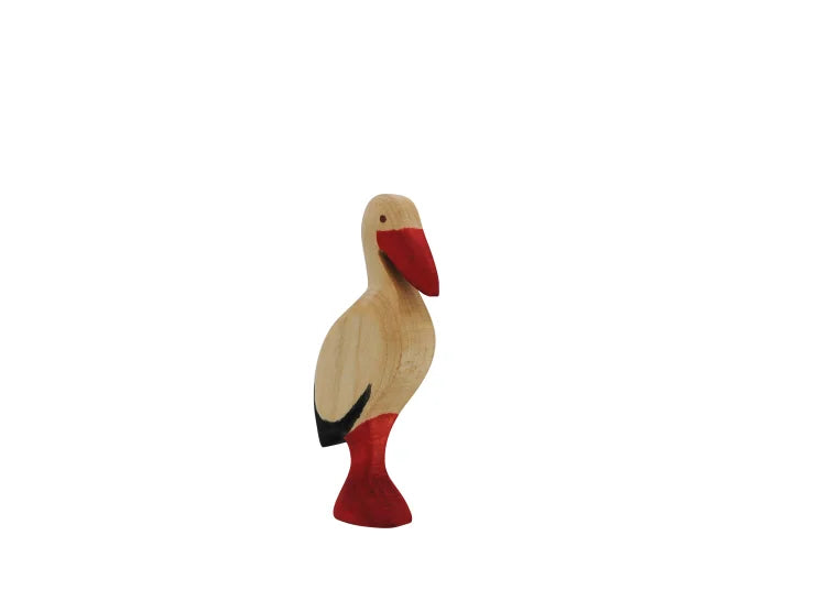 Stork - Hand Painted Wooden Animal - HolzWald