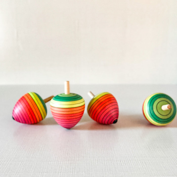 Strawberry Spinning Top - Wooden Spinning Top - Mader x Oak&Ever