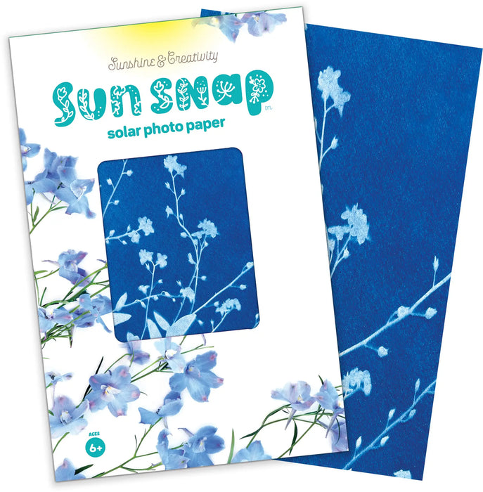 Sunprint Kit - Sun Printing Craft Kit - Cyanotype Paper Nature  - Sun Snap Photo Paper - Medium Size