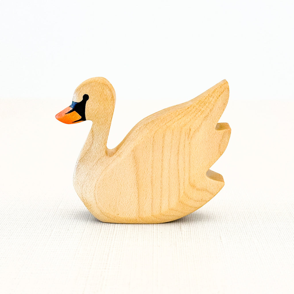 Swan - Hand Painted Wooden Animal - HolzWald — Oak & Ever Swan - Hand Painted Wooden Animal - HolzWald — Oak & Ever