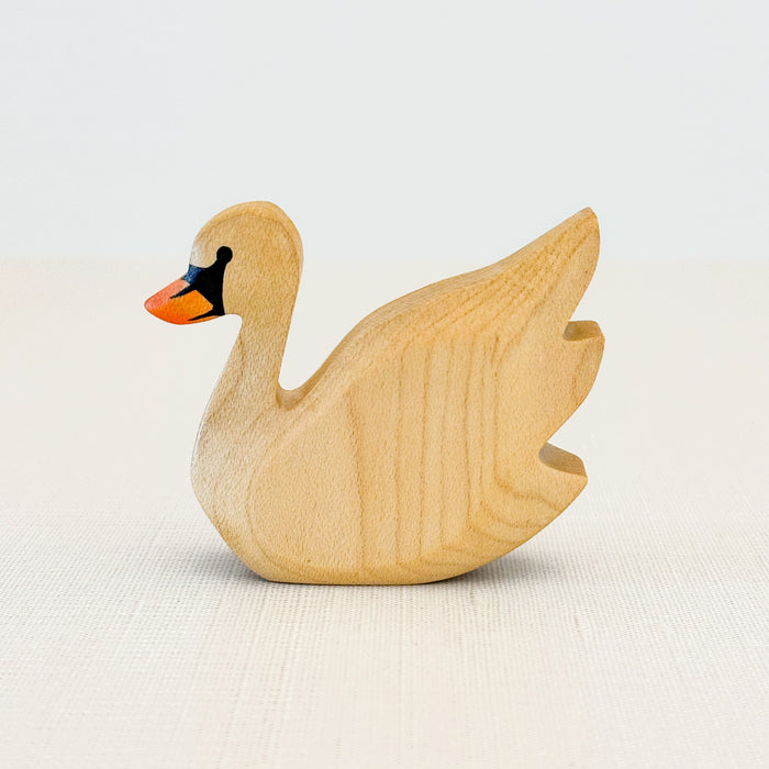 Swan - Hand Painted Wooden Animal - HolzWald