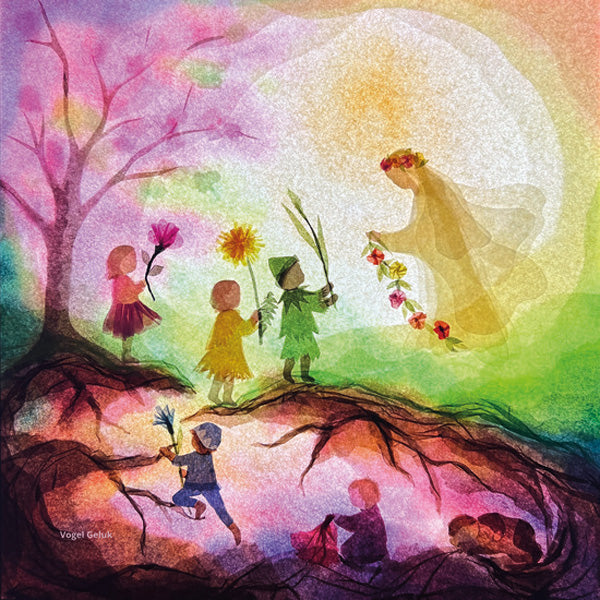 Spring Fairy - Artwork Silhouette For Toverlux Frame and Lamp - Vogel Geluk