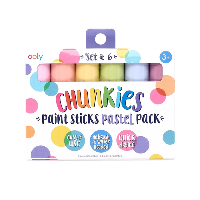 Tempera Paint Sticks - Pastel - Chunkies - Set of 6 - OOLY