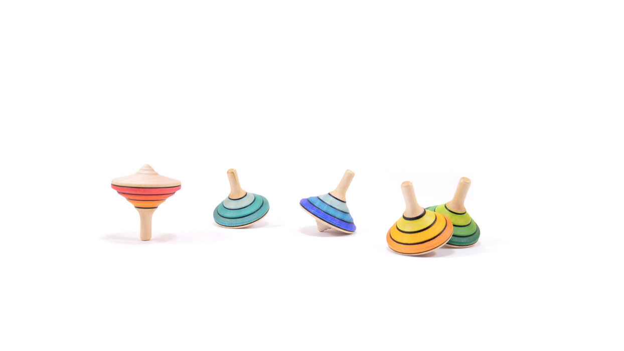 Tiny Tango Wooden Spinning Top - Ex-Small Ombre Color Top - Mader
