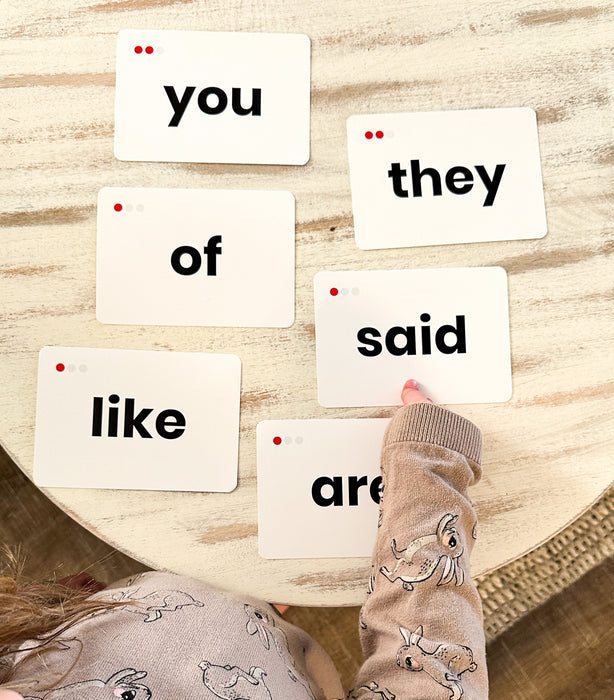 Tricky Words Flashcards (Sight Words) – Pre-K & Kindergarten