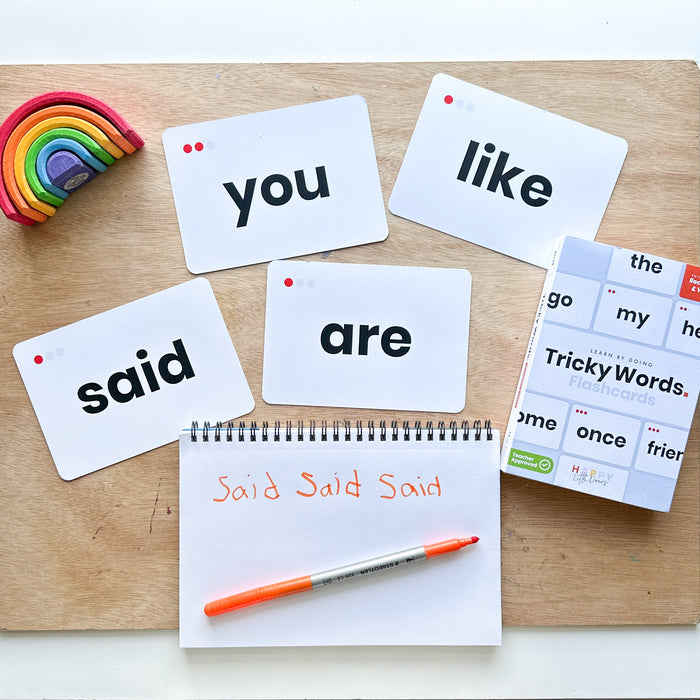 Tricky Words Flashcards (Sight Words) – Pre-K & Kindergarten