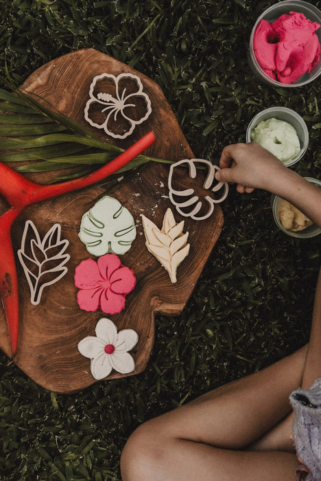 Tropical Flower Dough Cutters - Plant Based Plastic - Eco Cutters
