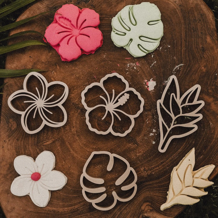 Tropical Flower Dough Cutters - Plant Based Plastic - Eco Cutters