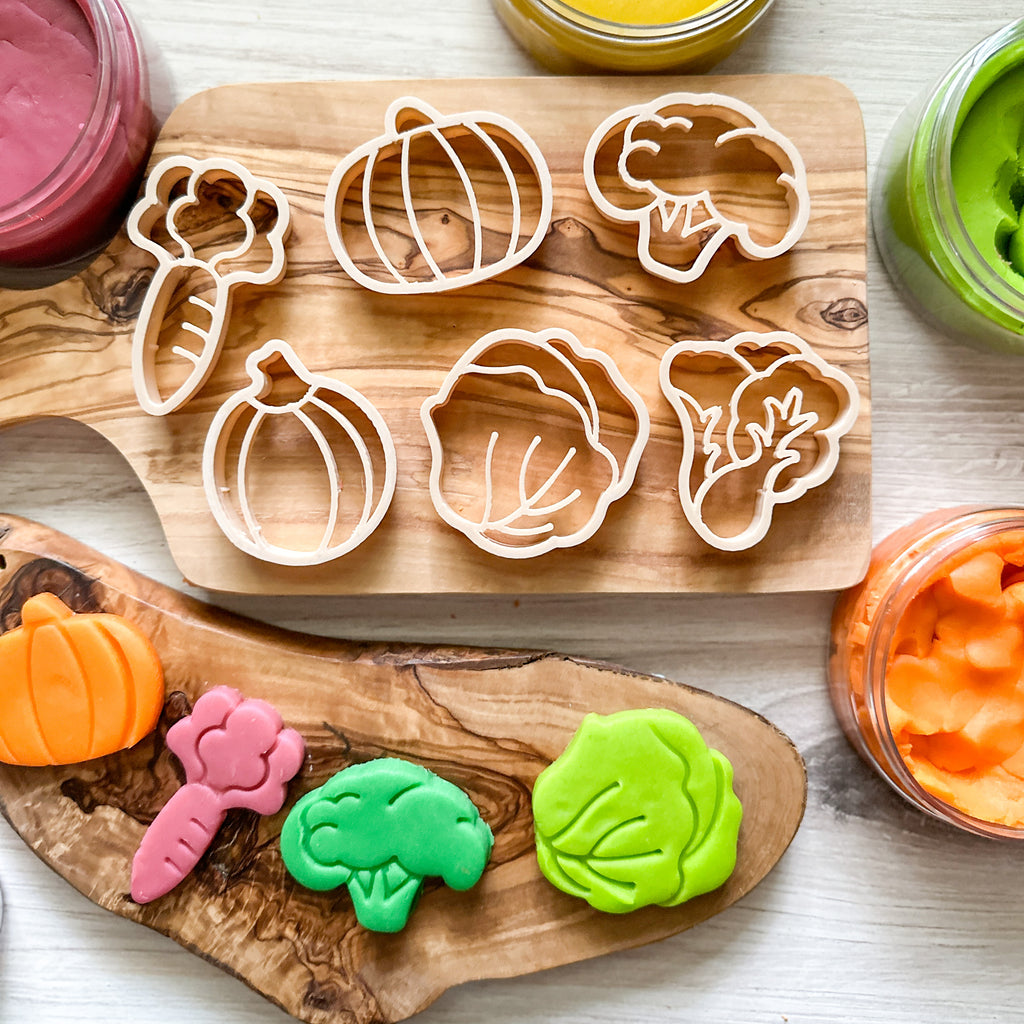 Vegetable Mini Dough Cutters Plant Based Plastic Eco Cutters