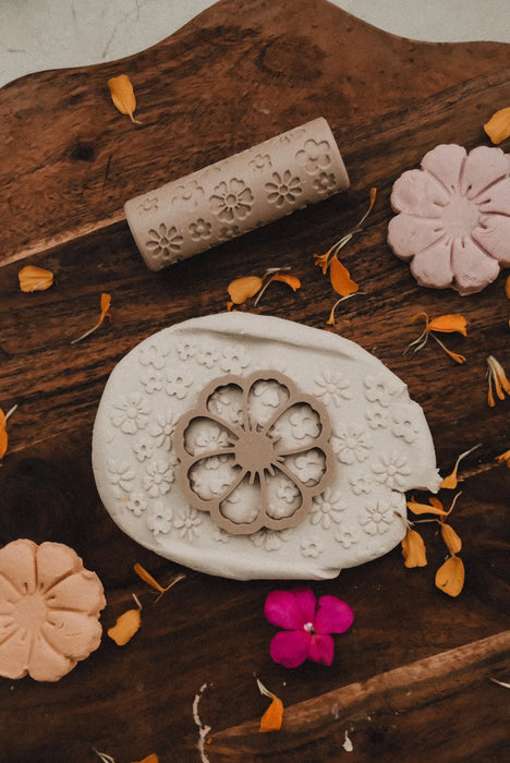 Wildflower Roller - Eco Pattern Roller - Plant Based Plastic - Eco Cutters
