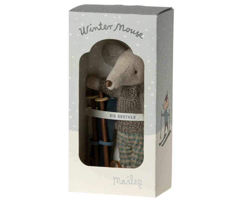 Winter Big Brother Mouse - Ski Mouse - Maileg Mouse