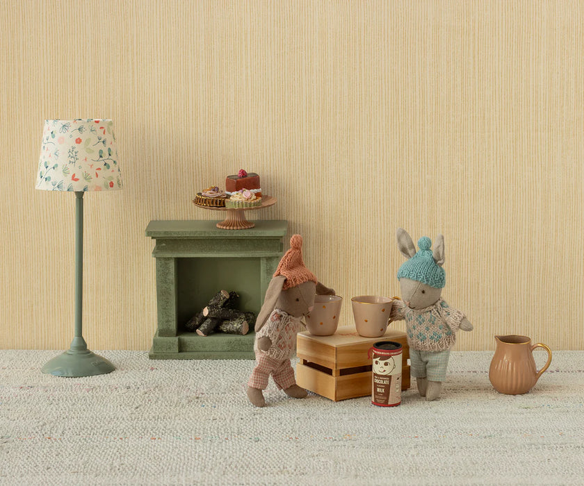 Winter Micro Brown Bunny in a sweater - Rose - Maileg